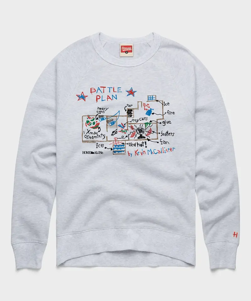 Home Alone Kevin's Battle Plan Crewneck 1