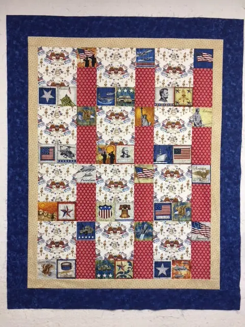 Home Of The Brave (White) Kit With Pattern 48 X 60. 1