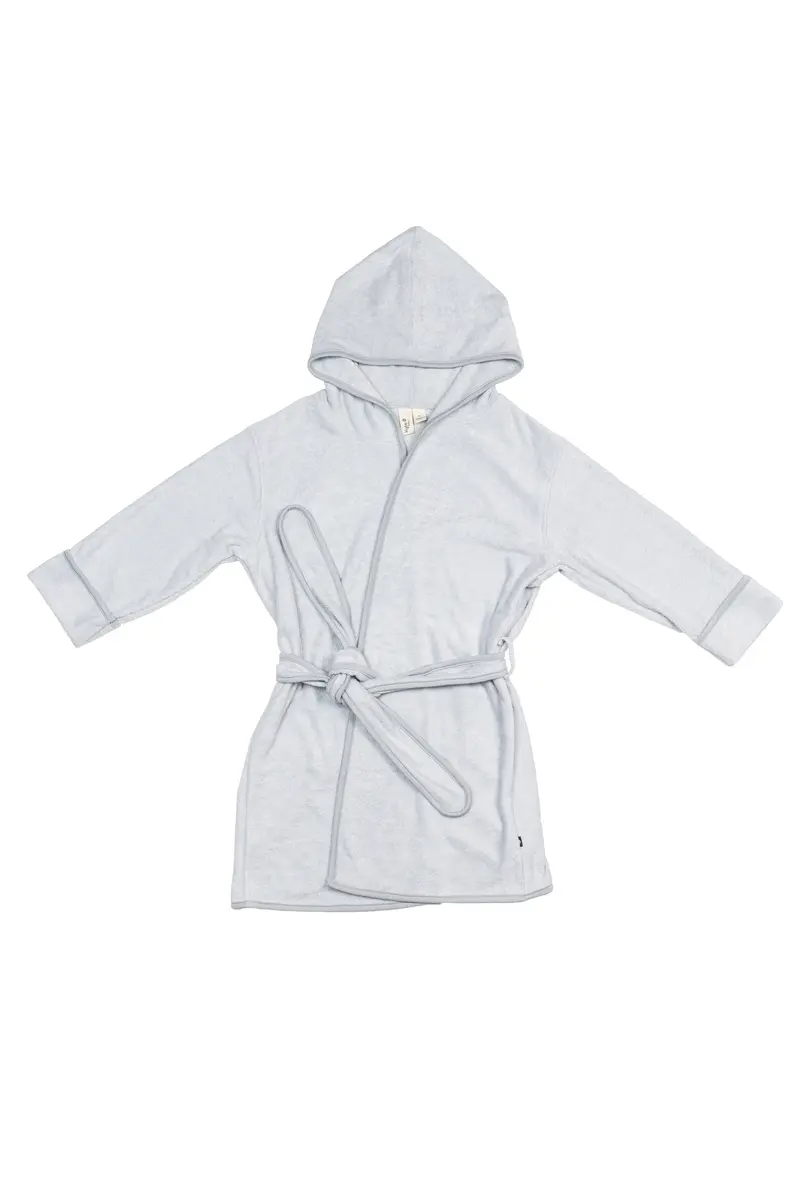 Hooded Bath Robe In Storm 1