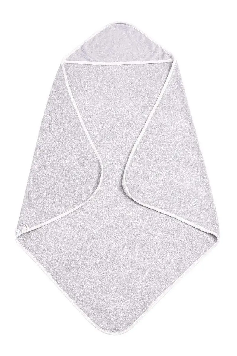Hooded Bath Towel In Storm With Cloud Trim 2