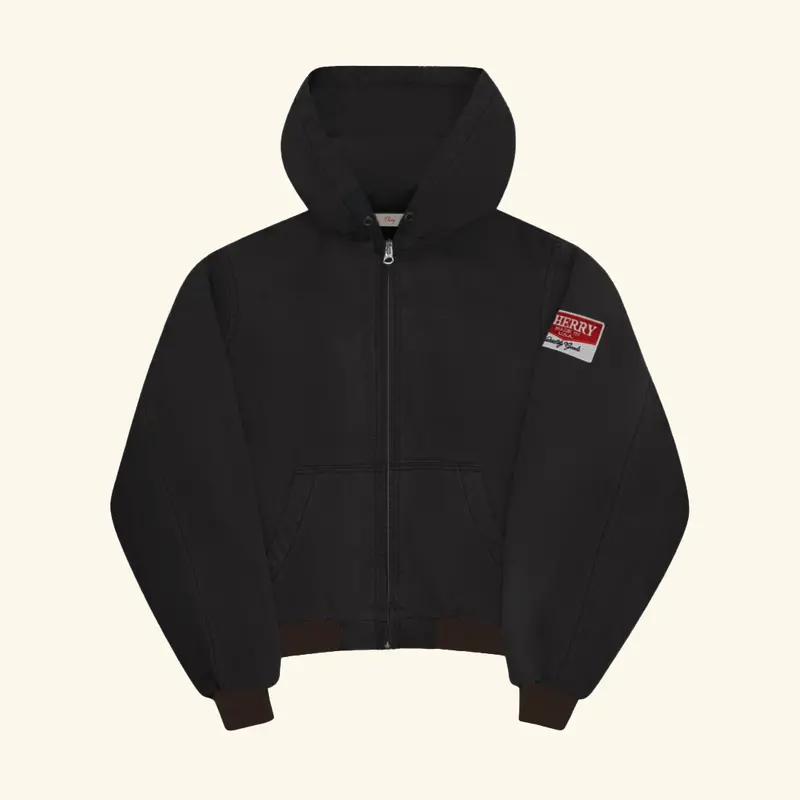 Hooded Work Jacket (Vintage Black) 1