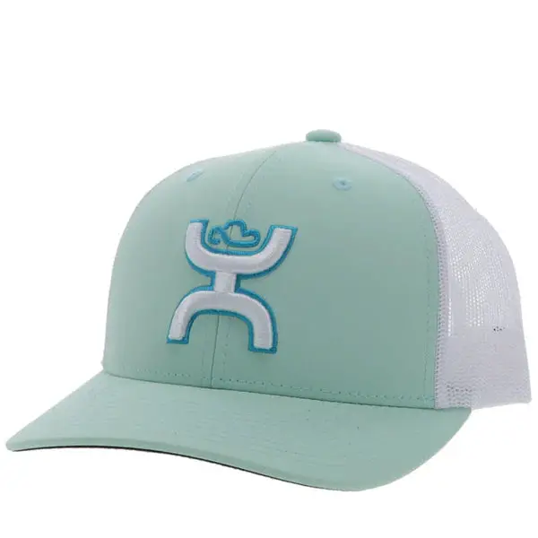 Hooey Sterling Mint/White 6 Panel Youth Hat 1