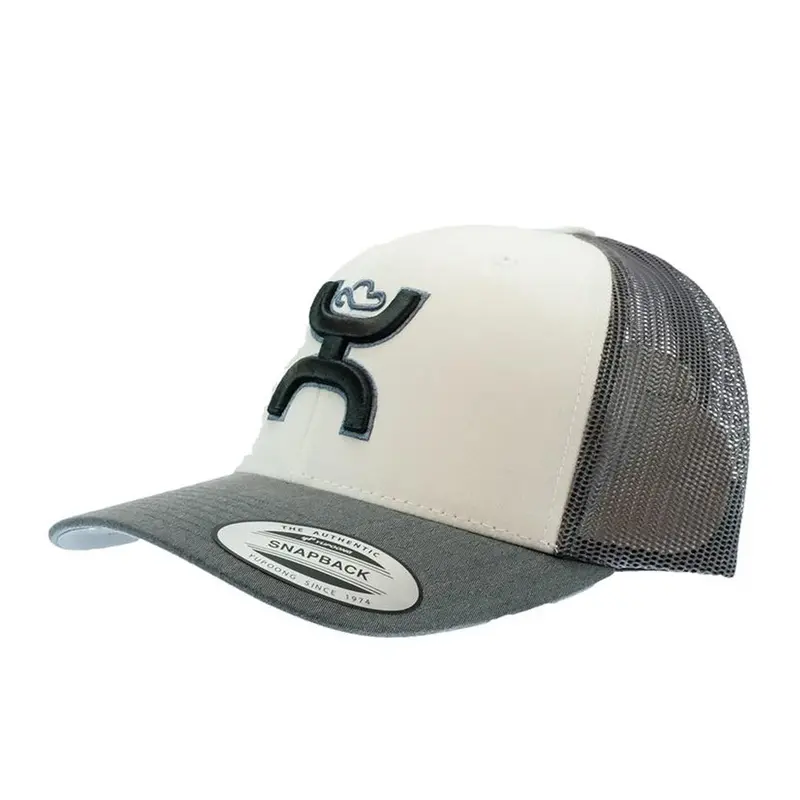 Hooey Sterling White/Grey 6 Panel Trucker 1