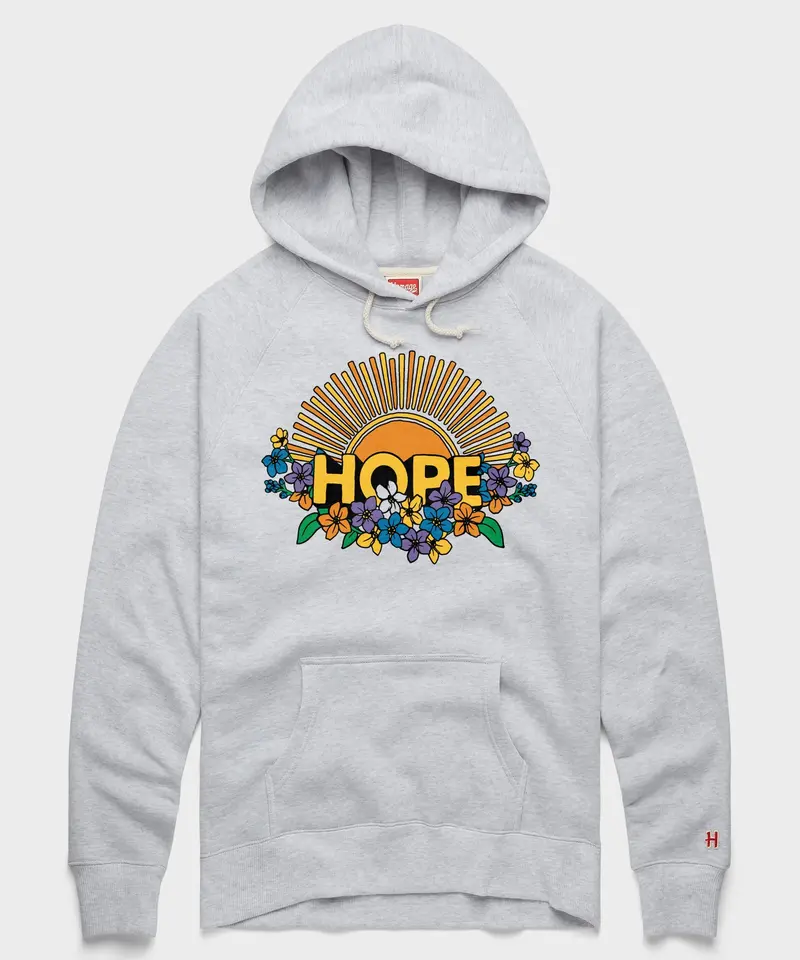 Hope Sun And Flowers Hoodie 1