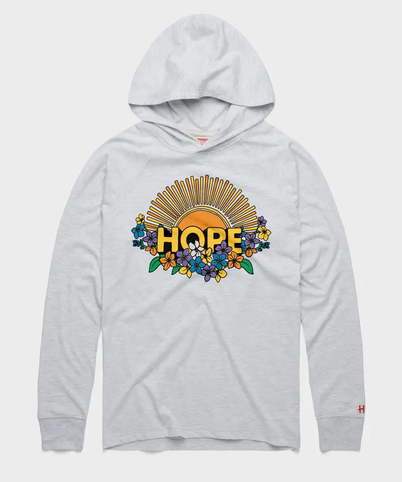 Hope Sun And Flowers Lightweight Hoodie 1