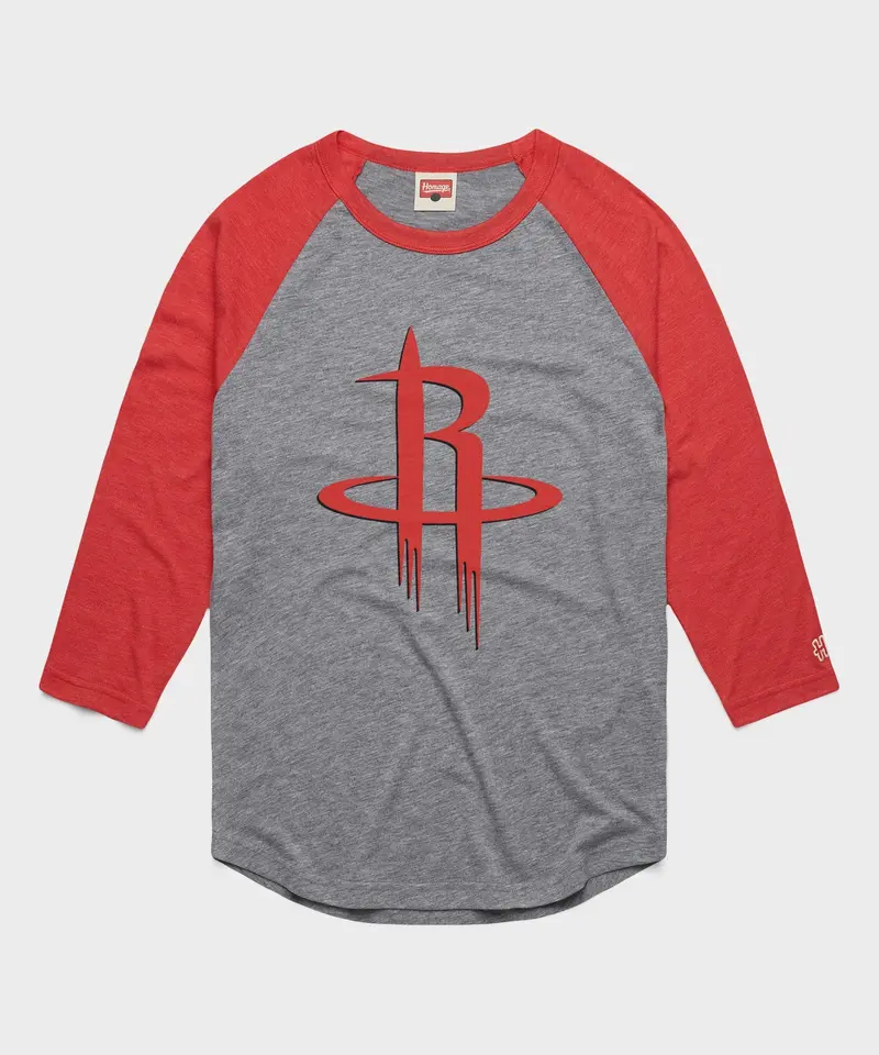 Houston Rockets Logo Raglan 1