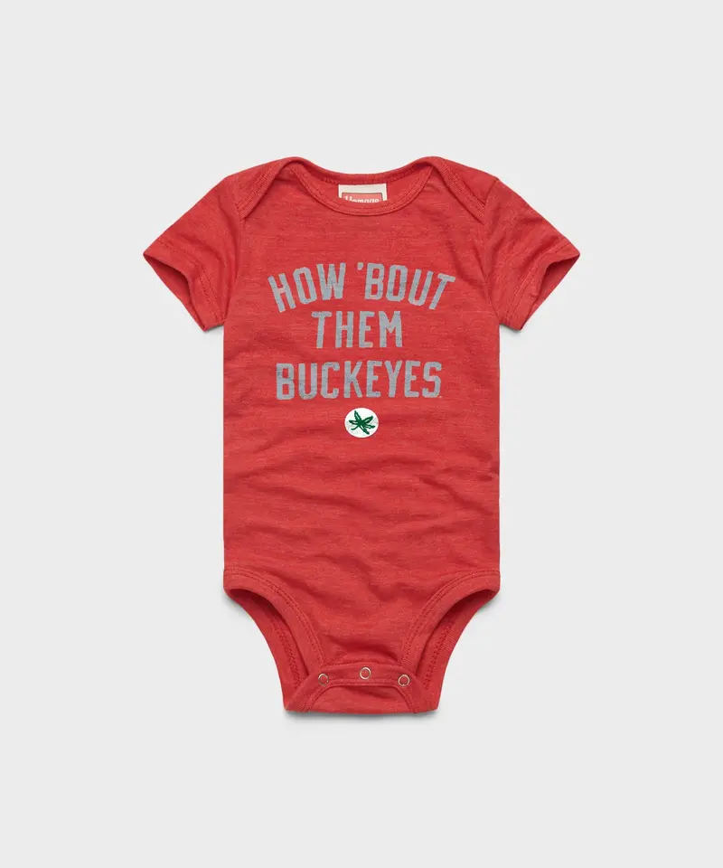 How Bout Them Buckeyes Baby One Piece 1