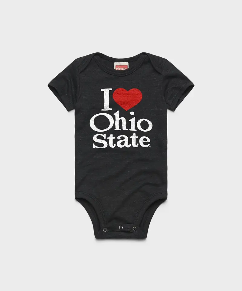 I Heart Ohio State Baby One Piece 1