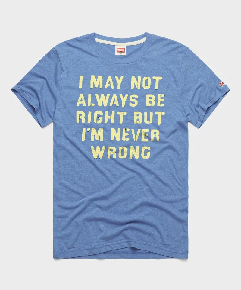 I'm Never Wrong 1