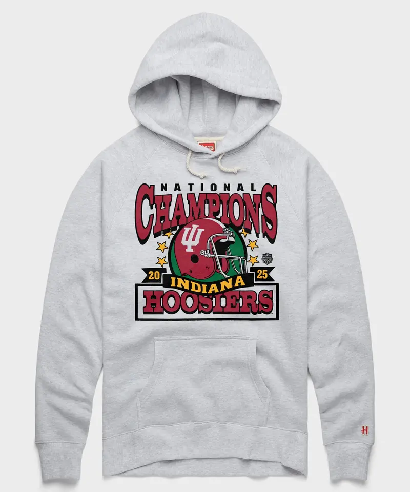 Indiana Hoosiers 2025 National Champions Helmet Hoodie 1