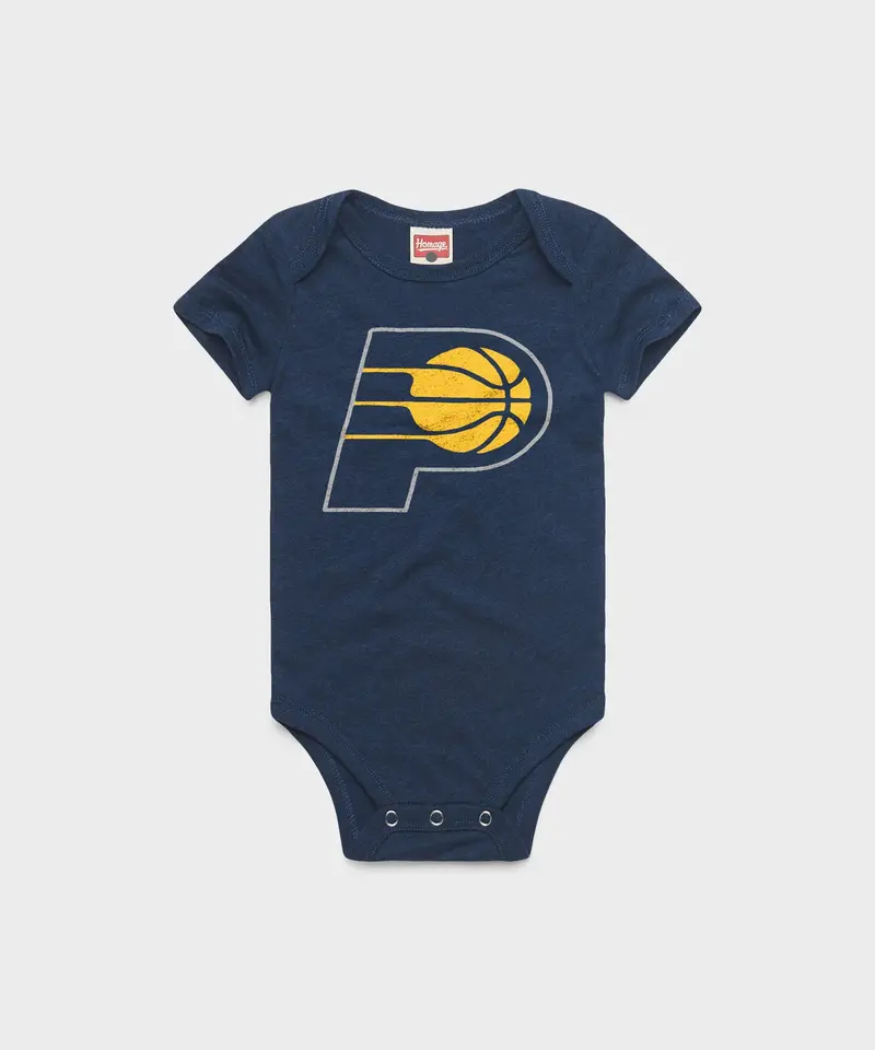 Indiana Pacers Logo Baby One Piece 1
