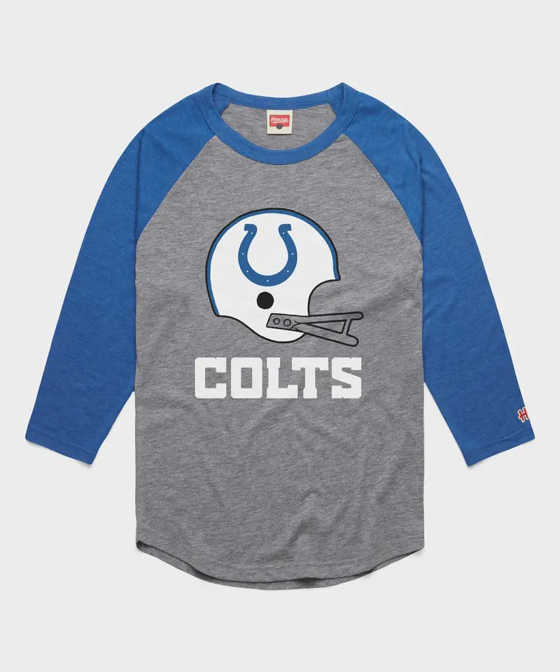 Indianapolis Colts Big Helmet Raglan 1