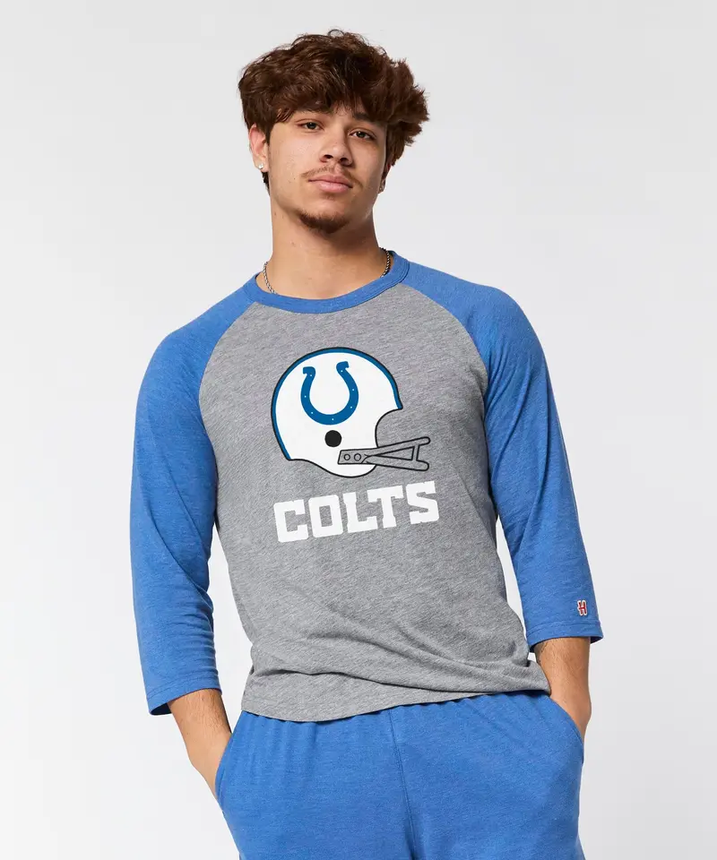 Indianapolis Colts Big Helmet Raglan 3