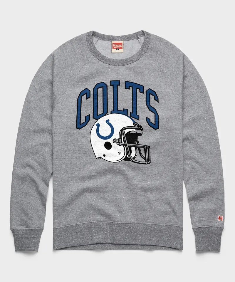 Indianapolis Colts Helmet Crewneck 1