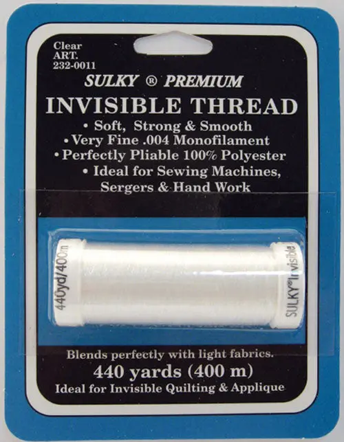 Invisible Carded Thread Clear 232 0011 Sulky 1