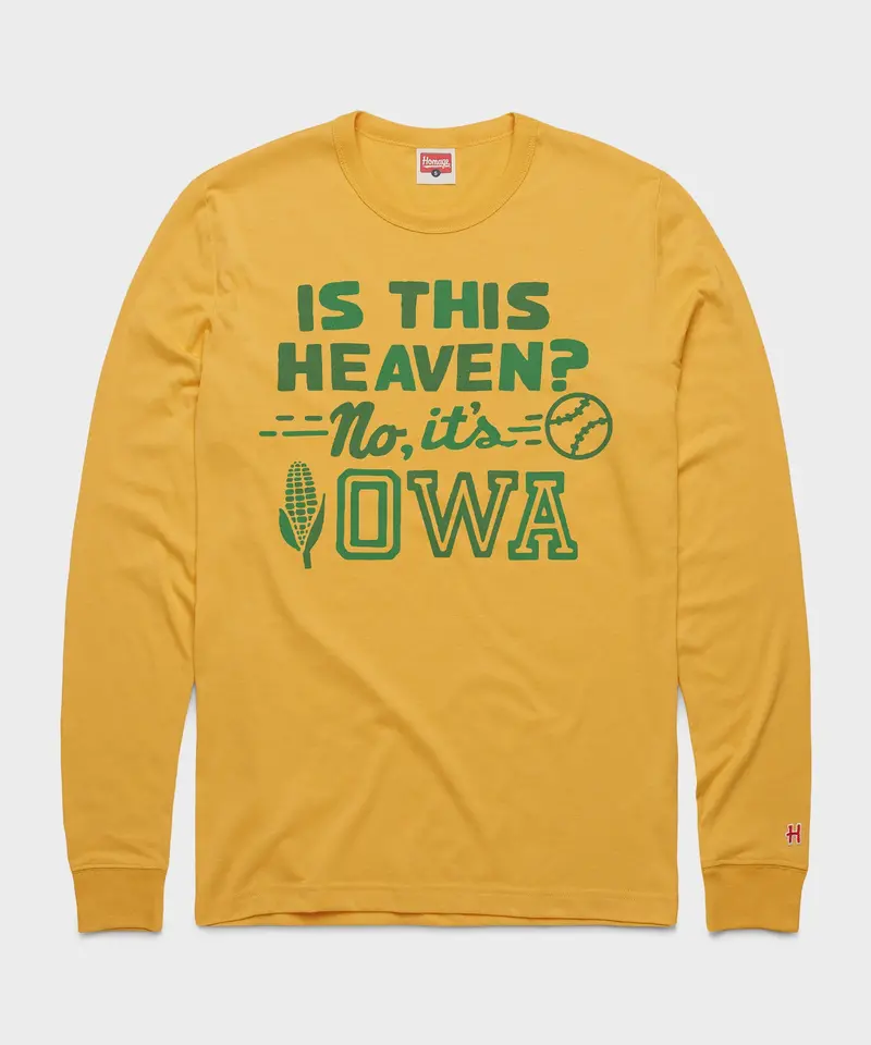 Is This Heaven? No It's Iowa Long Sleeve Tee 1