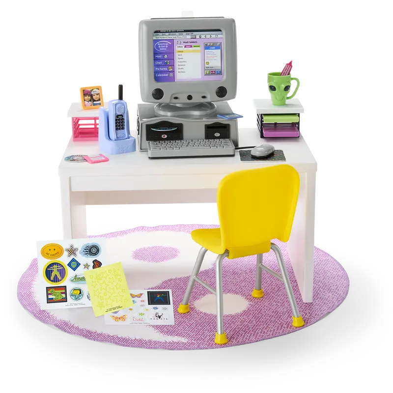 Isabel™ & Nicki’S™ Computer & Desk Set For 18-Inch Dolls (Historical Characters) 1
