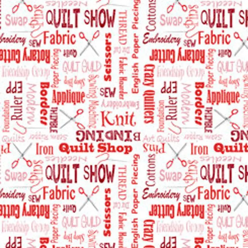 Its A Shop Hop 27555 Red    100% Cotton 1