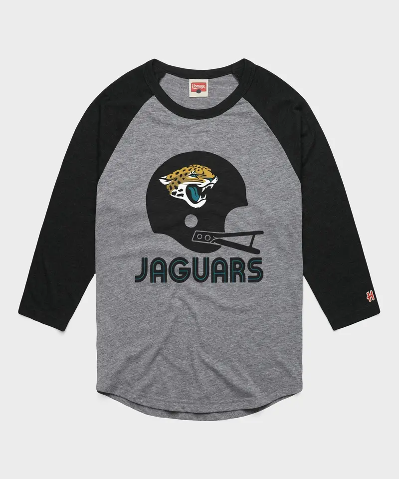 Jacksonville Jaguars Big Helmet Raglan 1