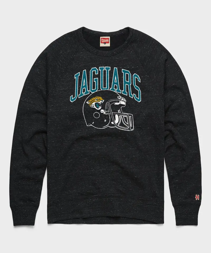 Jacksonville Jaguars Helmet Crewneck 1