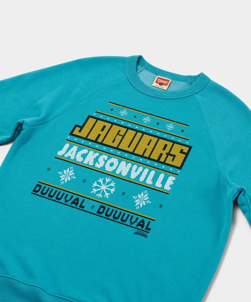 Jacksonville Jaguars Holiday Crewneck 2
