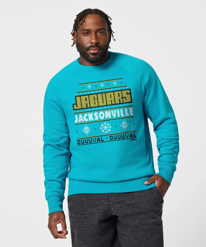 Jacksonville Jaguars Holiday Crewneck 3