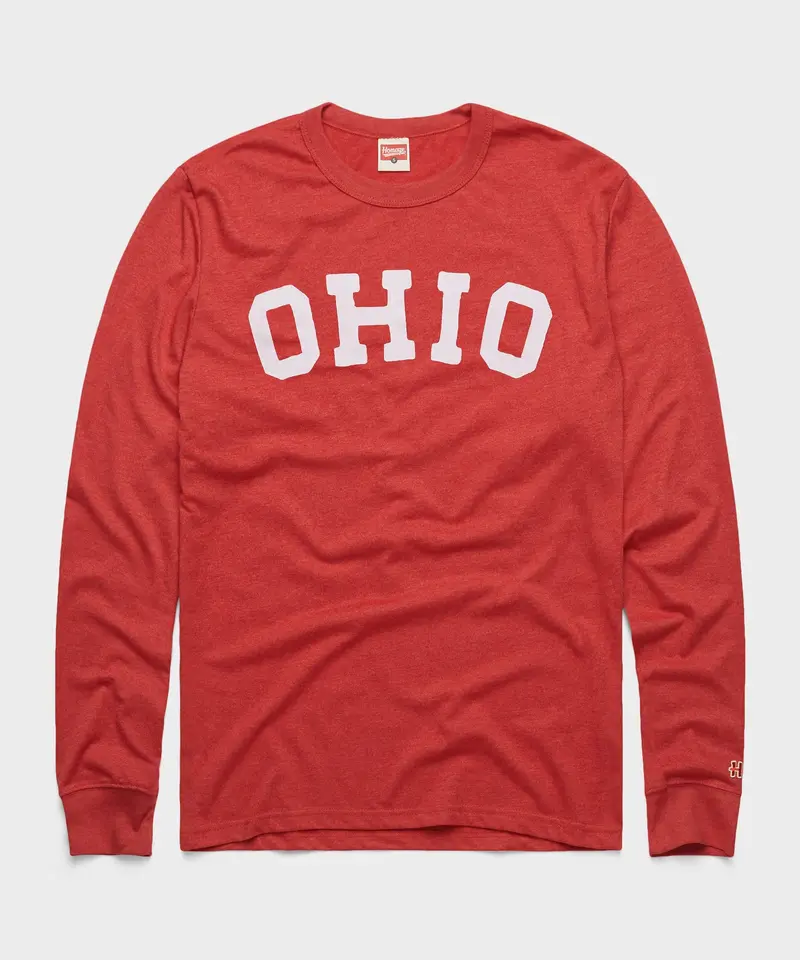 Jesse Owens Block Ohio Long Sleeve Tee 1