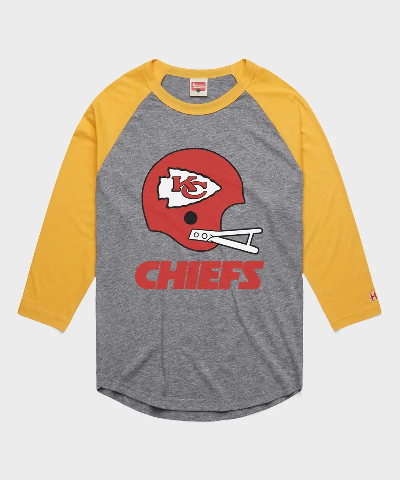 Kansas City Chiefs Big Helmet Raglan 1