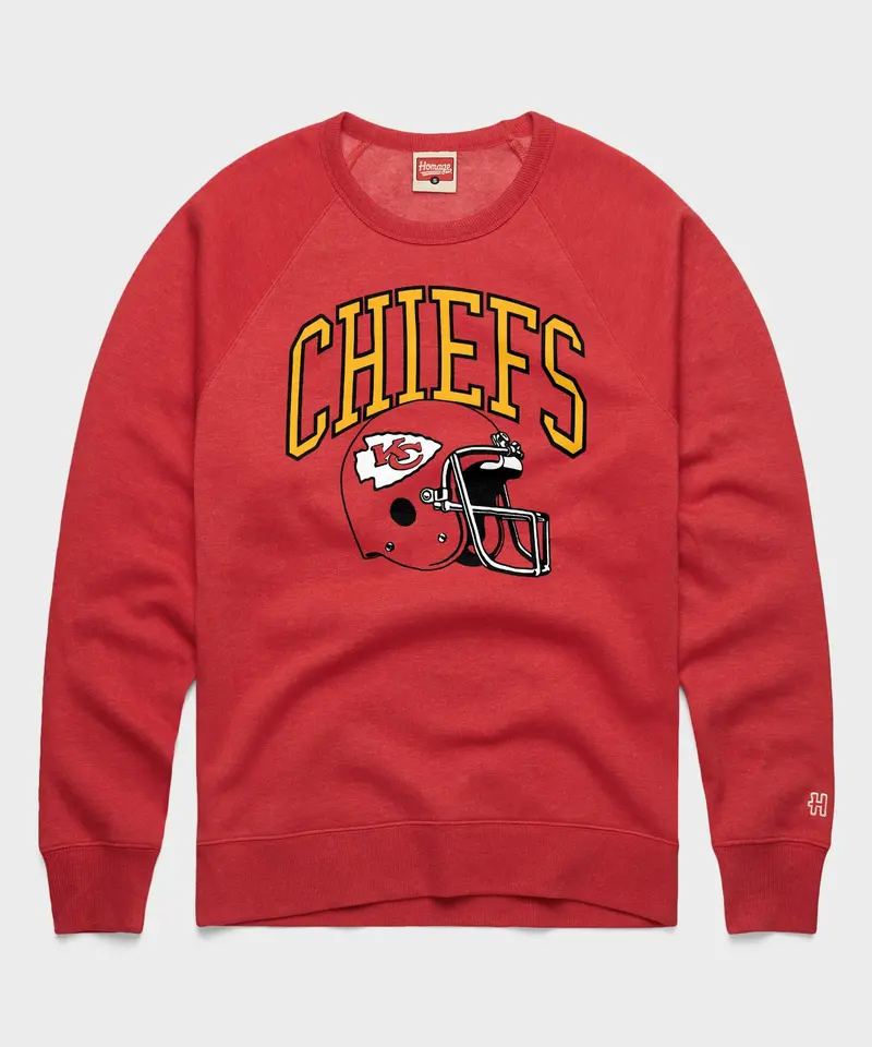 Kansas City Chiefs Helmet Crewneck 1