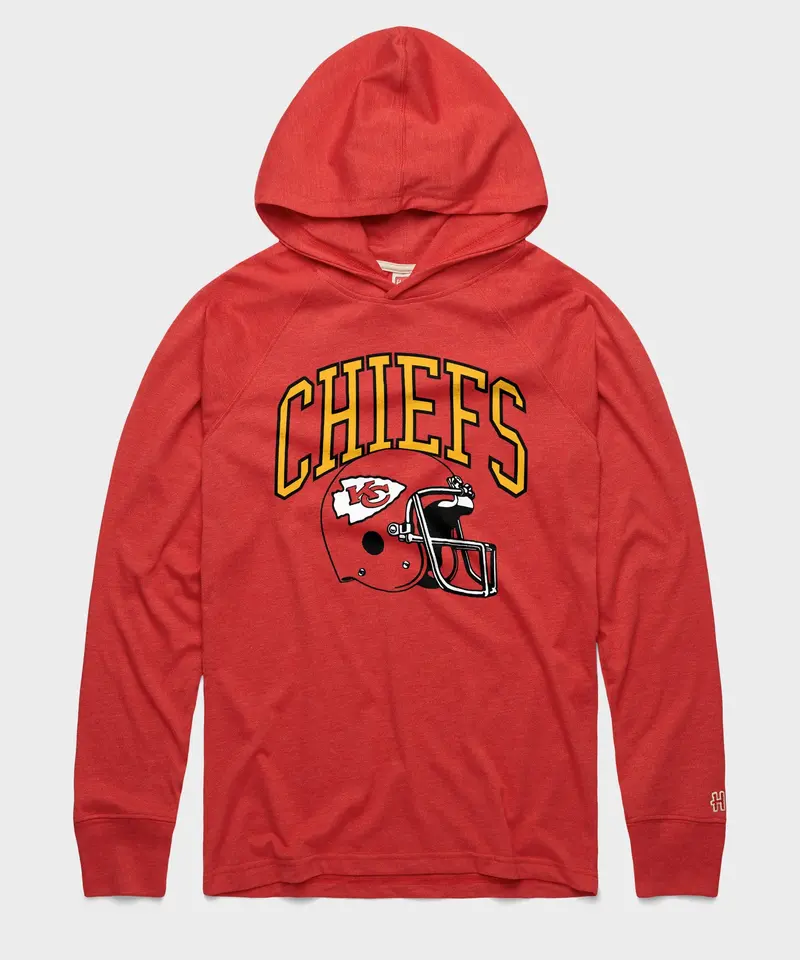 Kansas City Chiefs Helmet Lightweight Hoodie 1