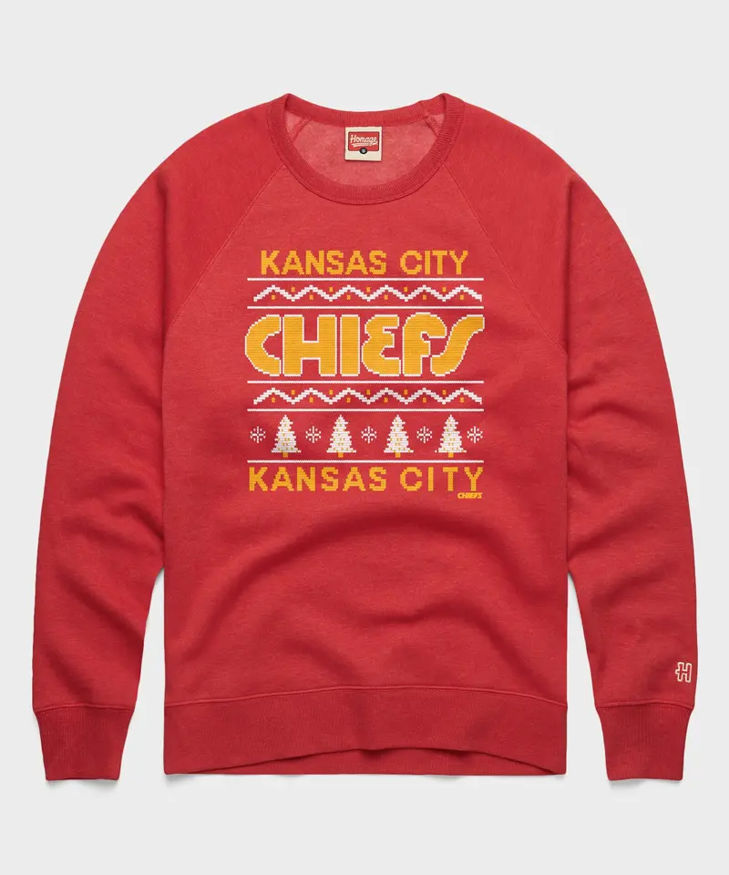 Kansas City Chiefs Holiday Crewneck 1