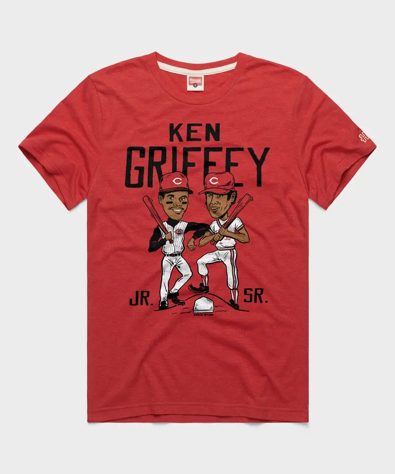 Ken Griffey Father And Son Reds 1