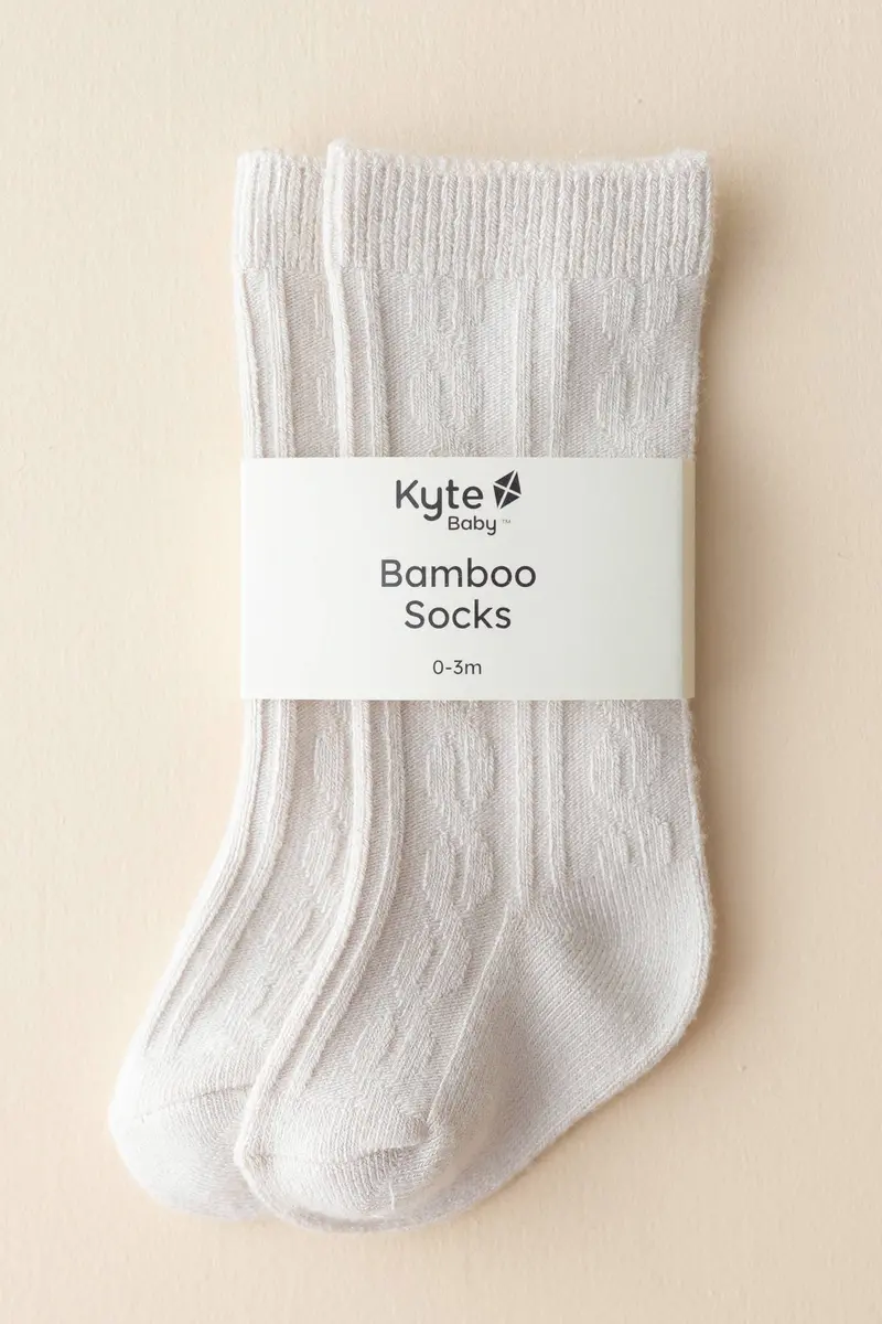 Knee High Socks In Oat 1