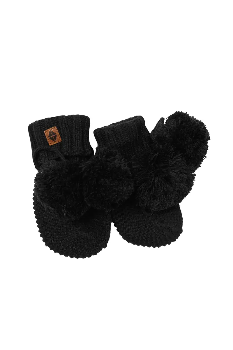 Knit Booties In Midnight 1