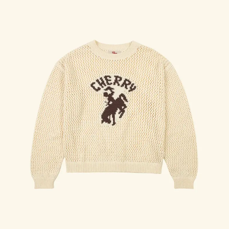 Knit Western Crew (Cream) 1