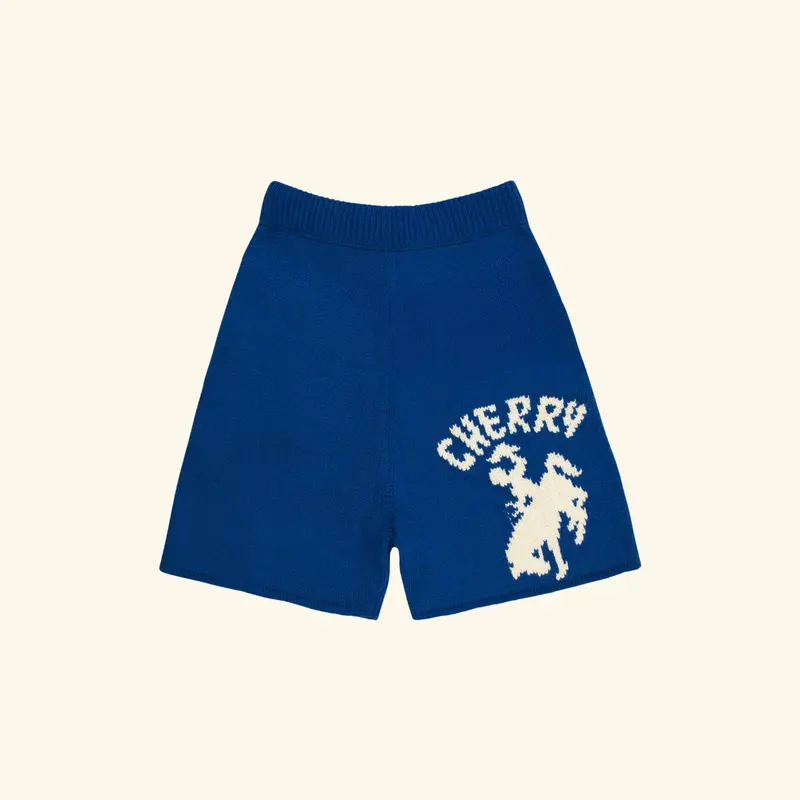Knit Western Shorts (Royal Blue) 1