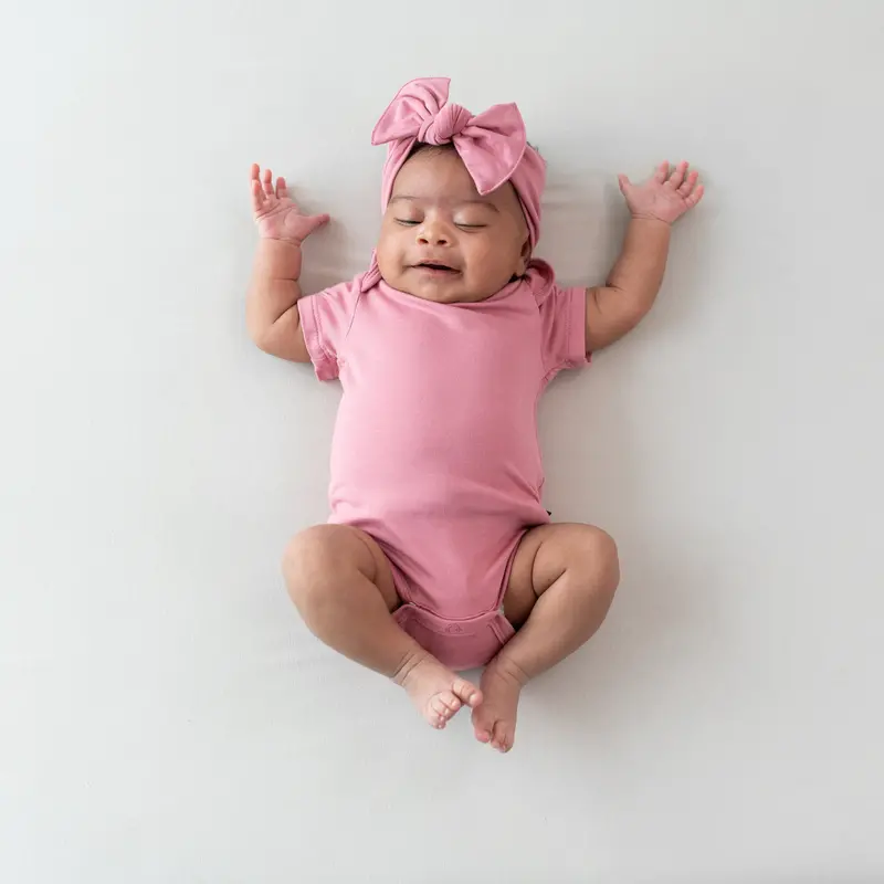 Knotted Bow Headband In Apple Blossom 1
