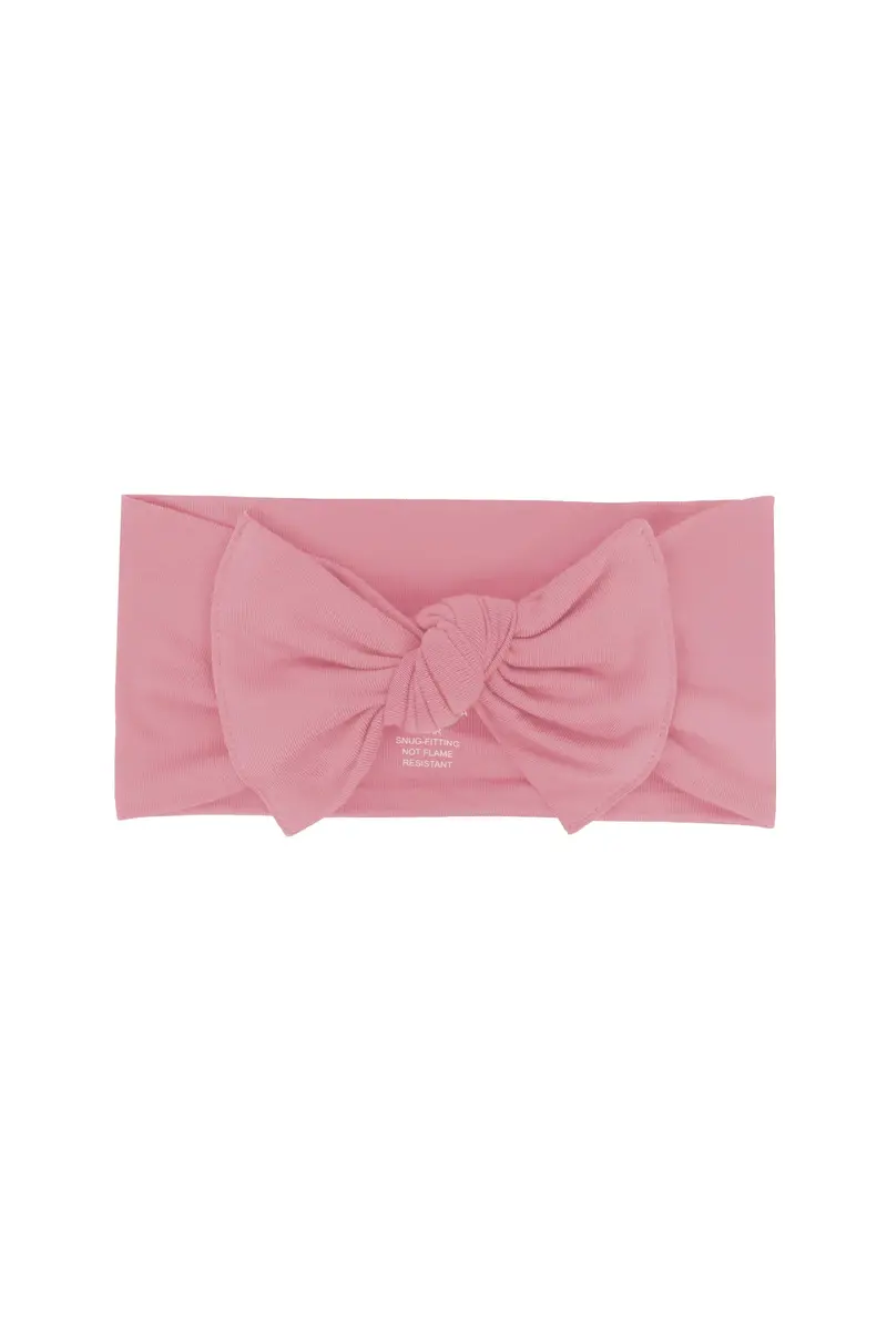 Knotted Bow Headband In Apple Blossom 2