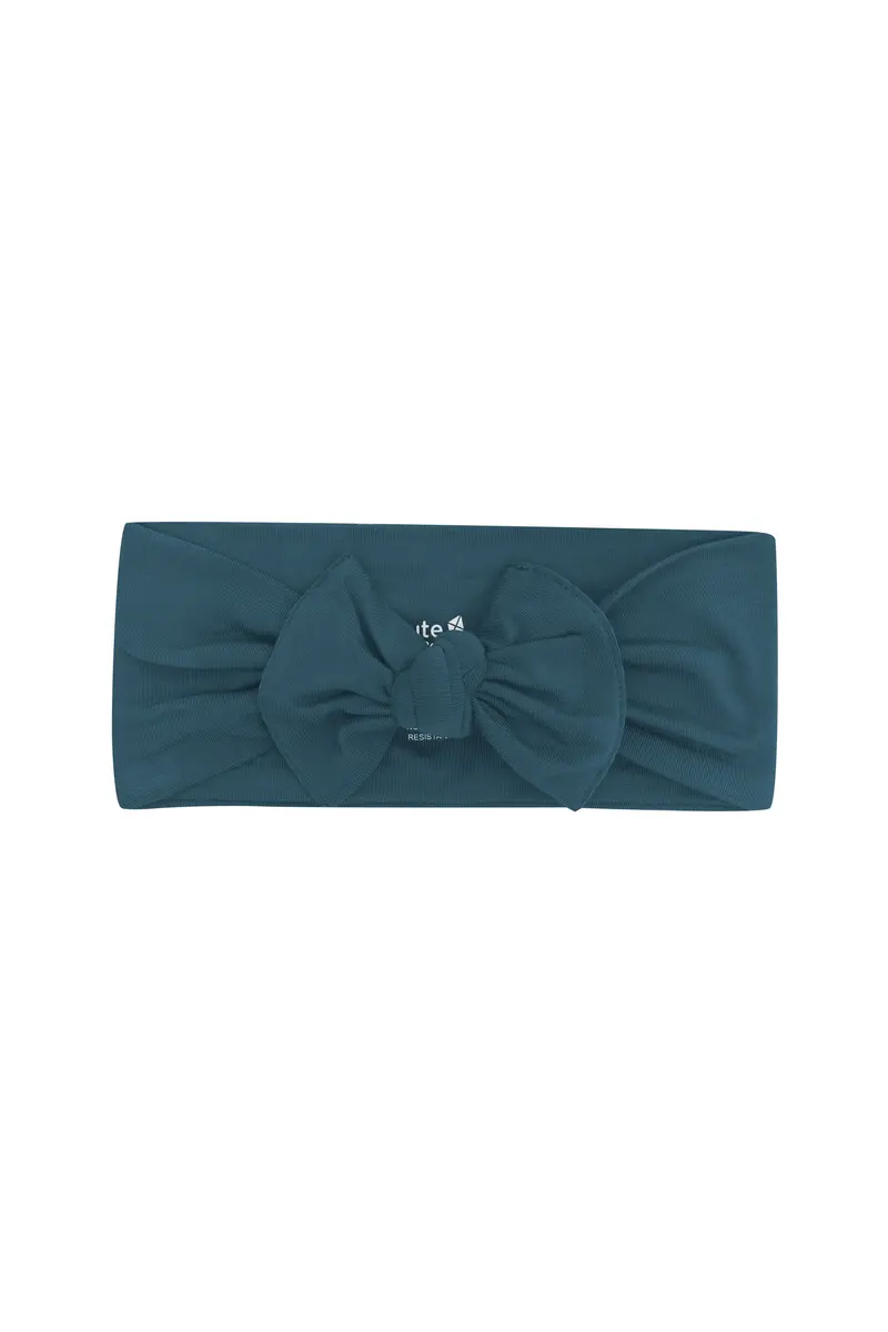 Knotted Bow Headband In Atlantic 2