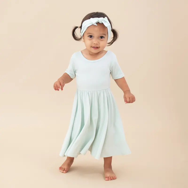 Knotted Bow Headband In Dew 4