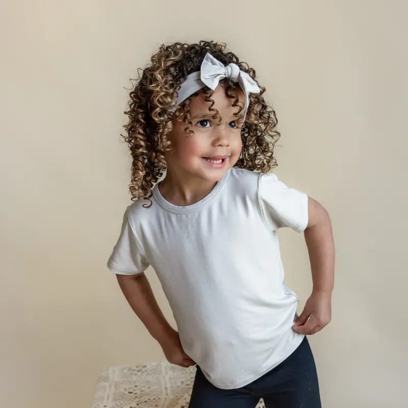 Knotted Bow Headband In Oat 1