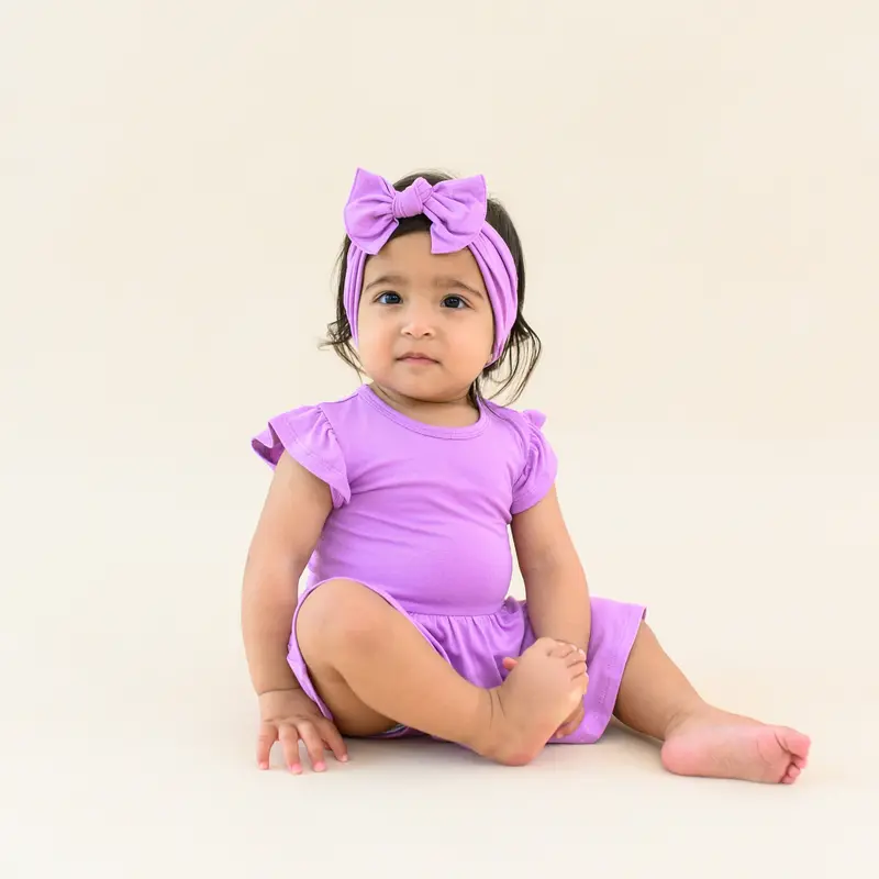 Knotted Bow Headband In Poi 1