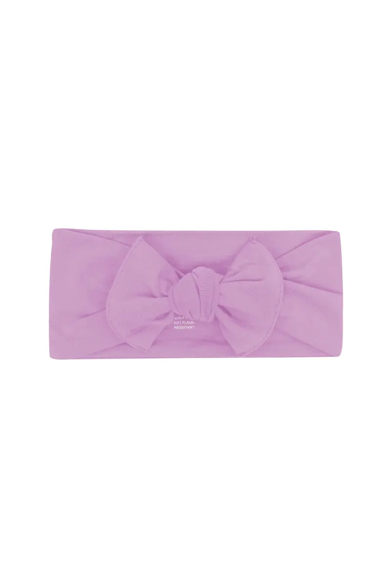 Knotted Bow Headband In Poi 2
