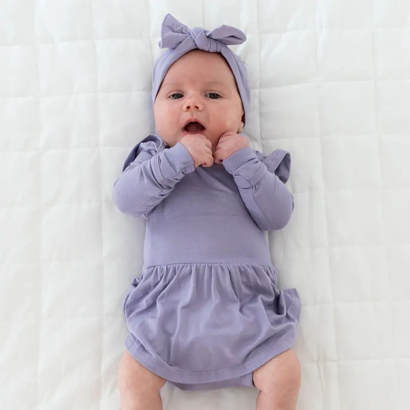 Knotted Bow Headband In Taro 1