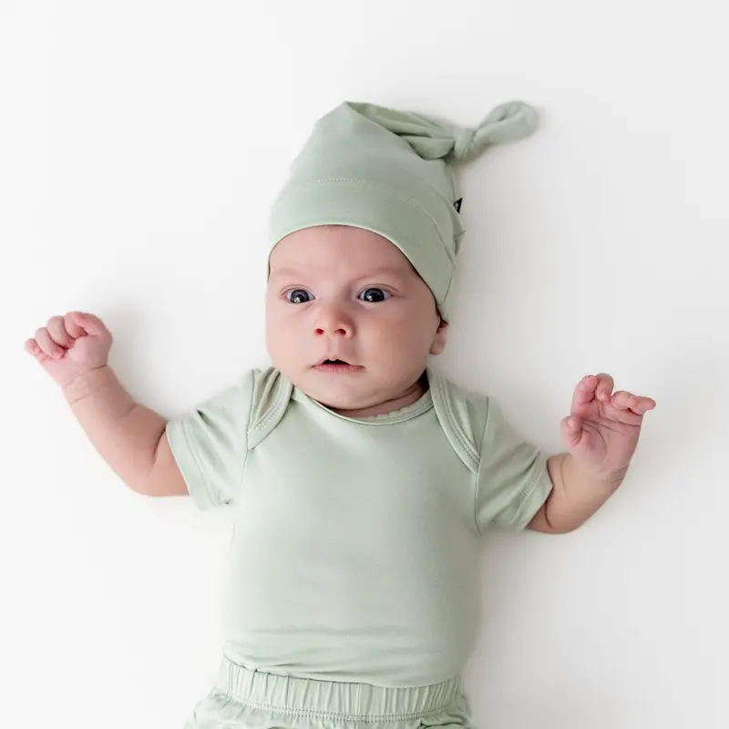 Knotted Cap In Basil 1