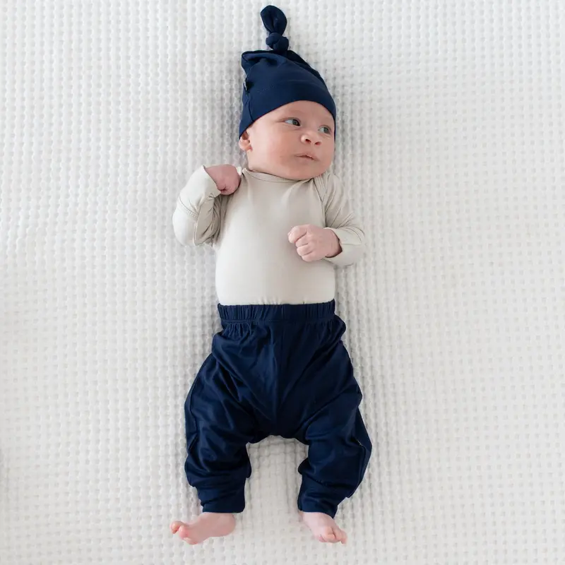 Knotted Cap In Navy 1