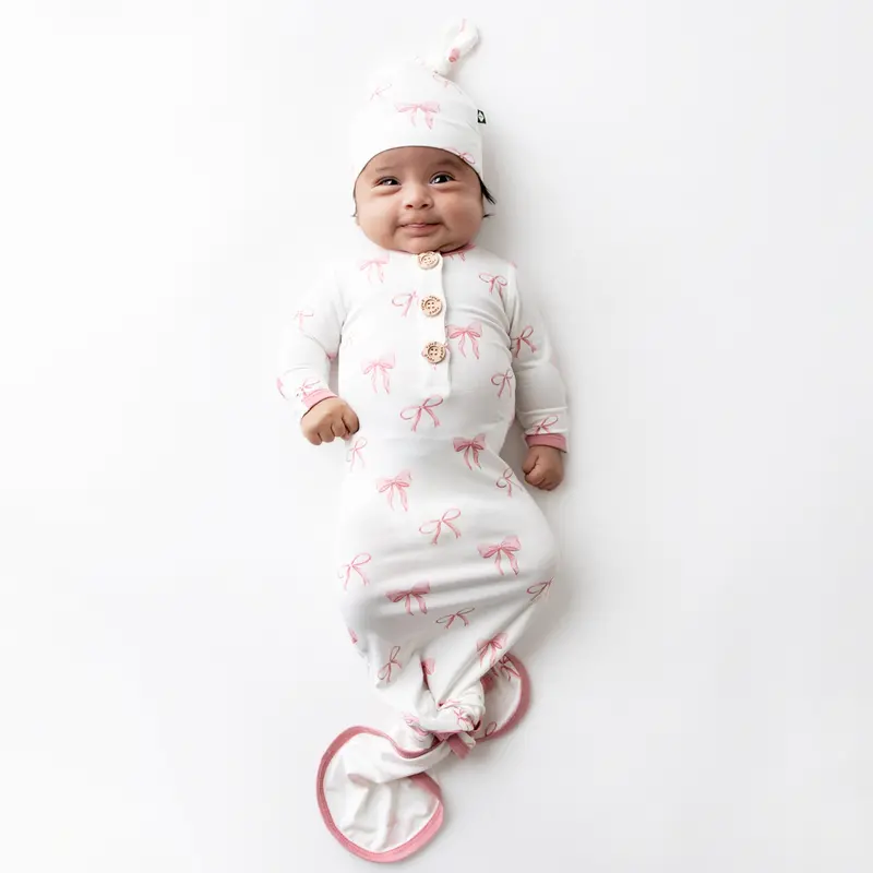 Knotted Gown With Hat Set In Bow 1
