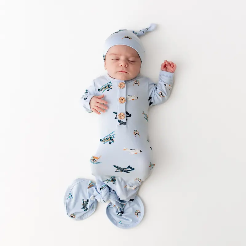 Knotted Gown With Hat Set In Take Off 1