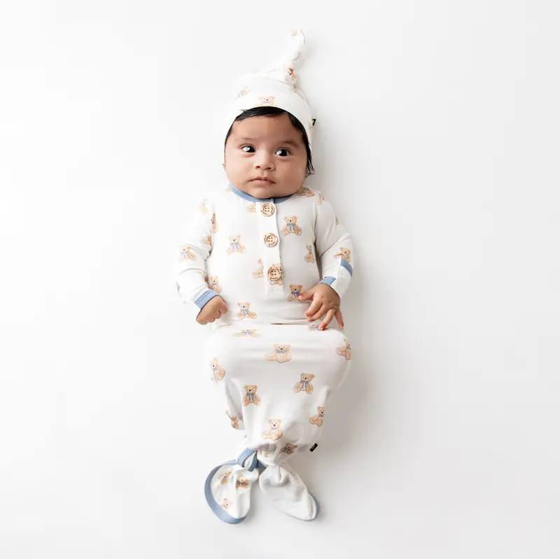 Knotted Gown With Hat Set In Teddy Bear 1