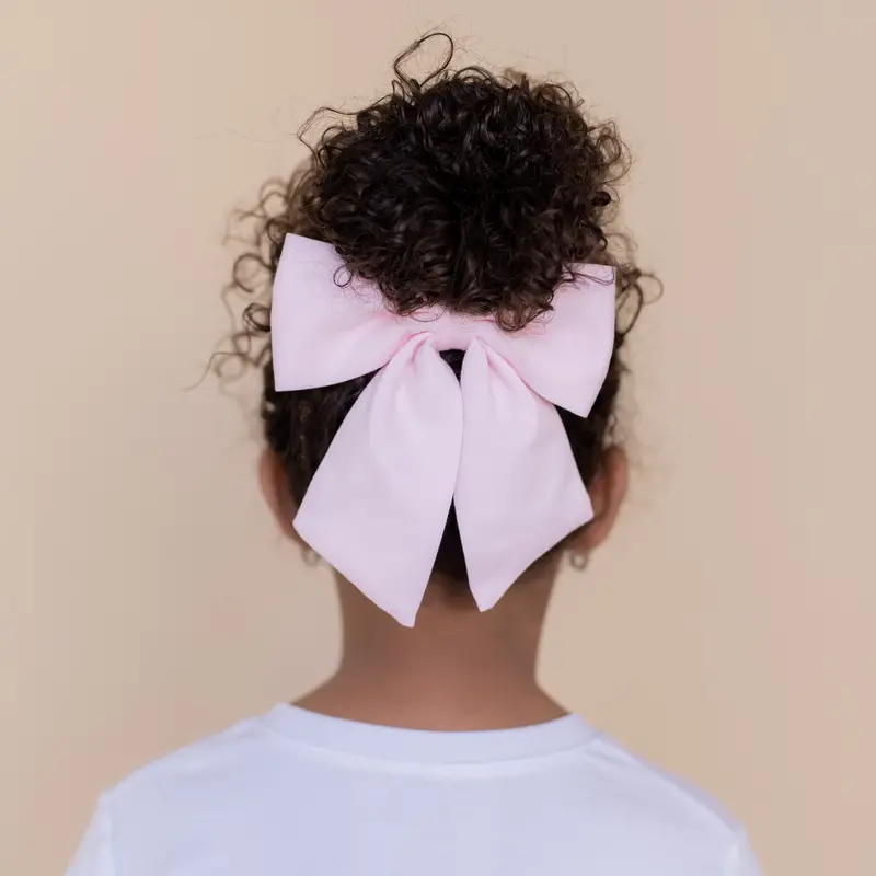 Large Alligator Clip Bow In Sakura 1